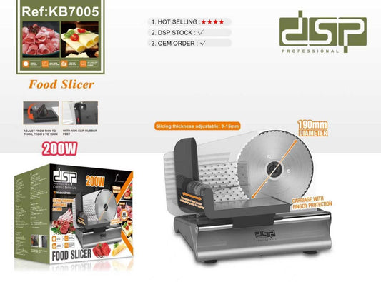 DSP Food Slicer 200W – Model KB7005