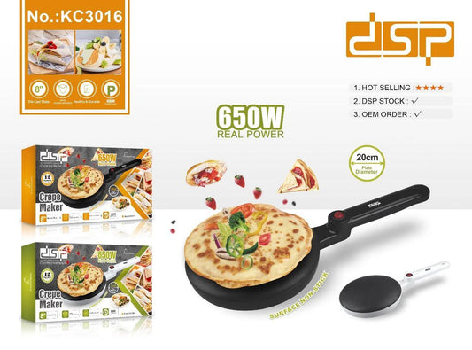 DSP Crepe Maker – Model KC3016 (650W, 20cm)