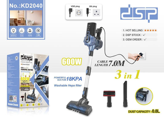 DSP 3-in-1 Vacuum Cleaner – 600W (KD2040)