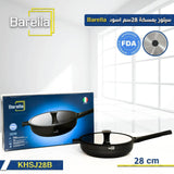 Barella Deep Frypan 28 cm – Premium Black (with Lid)