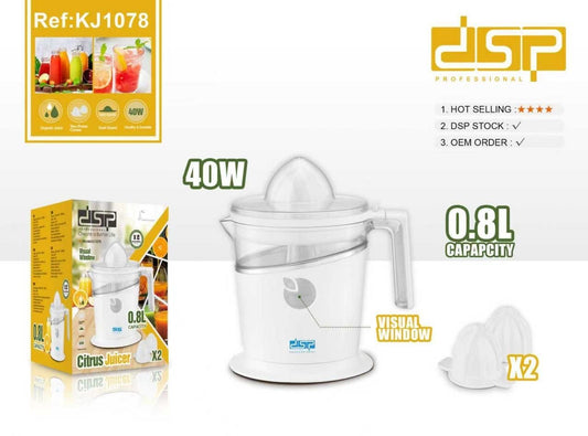 DSP Professional Citrus Juicer KJ1078 – 40W – 0.8L Capacity