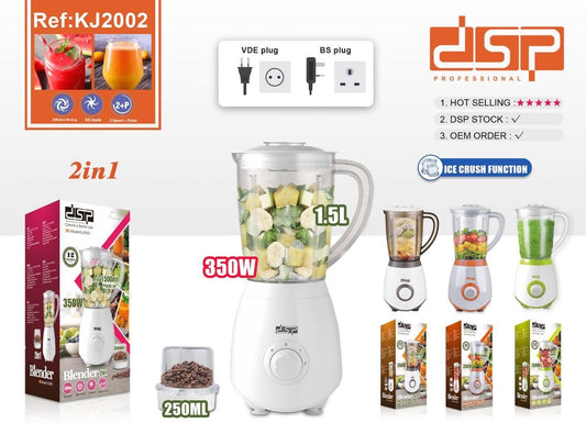 DSP Professional Blender KJ2002 – 350W – 2 in 1 – 1.5L