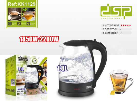 DSP Electric Kettle – Ref: KK1129 – 1.8L – 1850–2200W