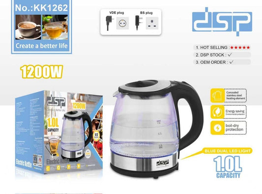 DSP Electric Kettle – Model KK1262 – 1.0L – 1200W