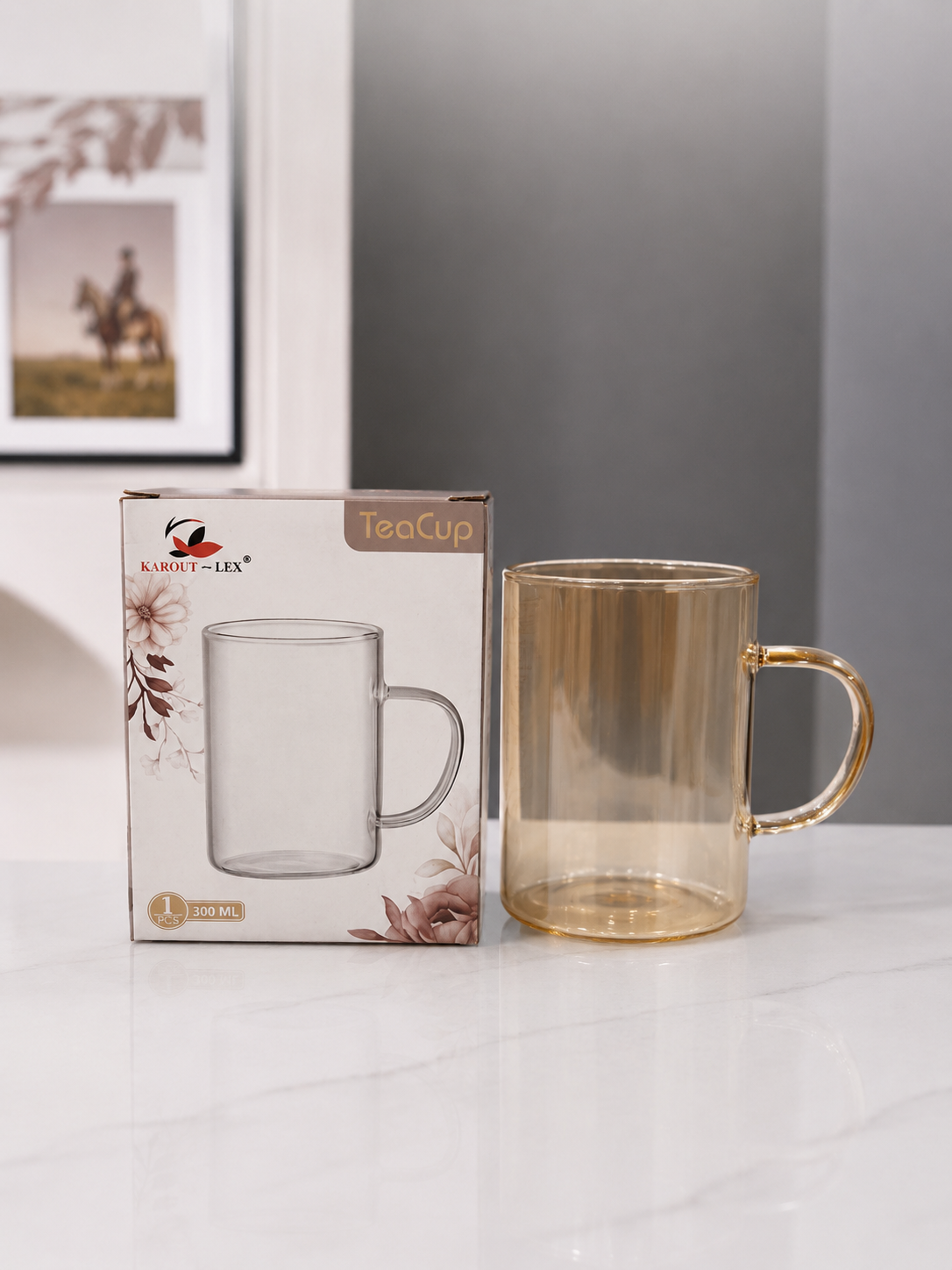 Karout-Lex Glass Tea Cup – 300ml