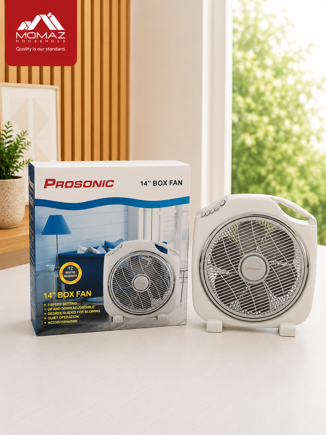 Prosonic 14" Box Fan