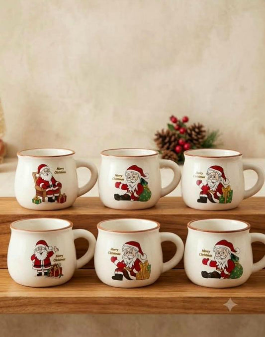 Momaz Christmas Ceramic Mug – 6 PCS