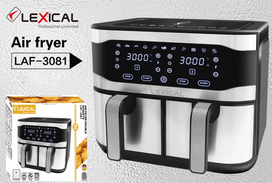 Lexical Air Fryer – LAF-3081 | Dual Basket