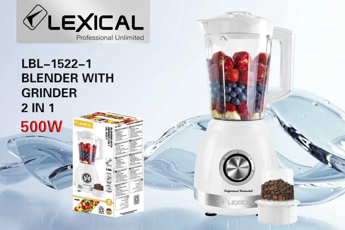 Lexical Blender with Grinder 2 in 1 – 500W (LBL-1522-1)