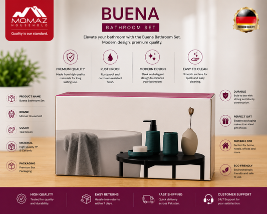 Momaz Buena Bathroom Set