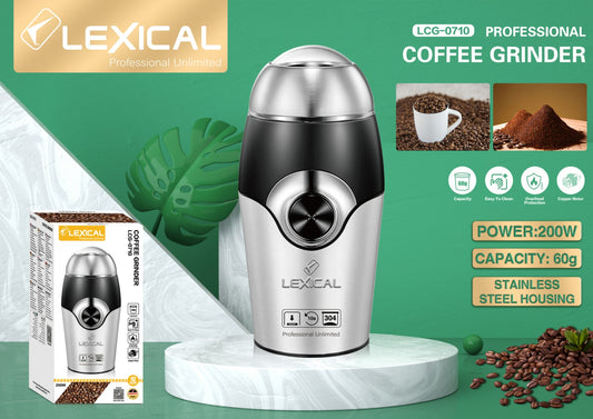 Lexical Professional Coffee Grinder LCG-0710 – 200W | 60g