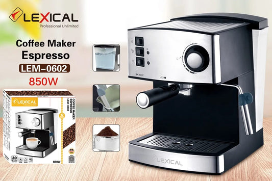 Lexical Espresso Coffee Maker LEM-0602 – 850W