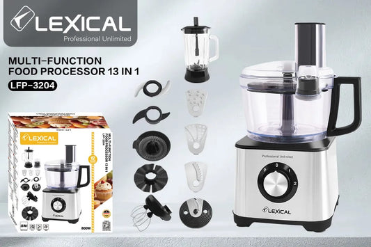 Lexical Multi-Function Food Processor 13 in 1 – LFP-3204 | 800W