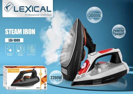 Lexical Steam Iron LSI-1002 – 1600W Efficient Performance