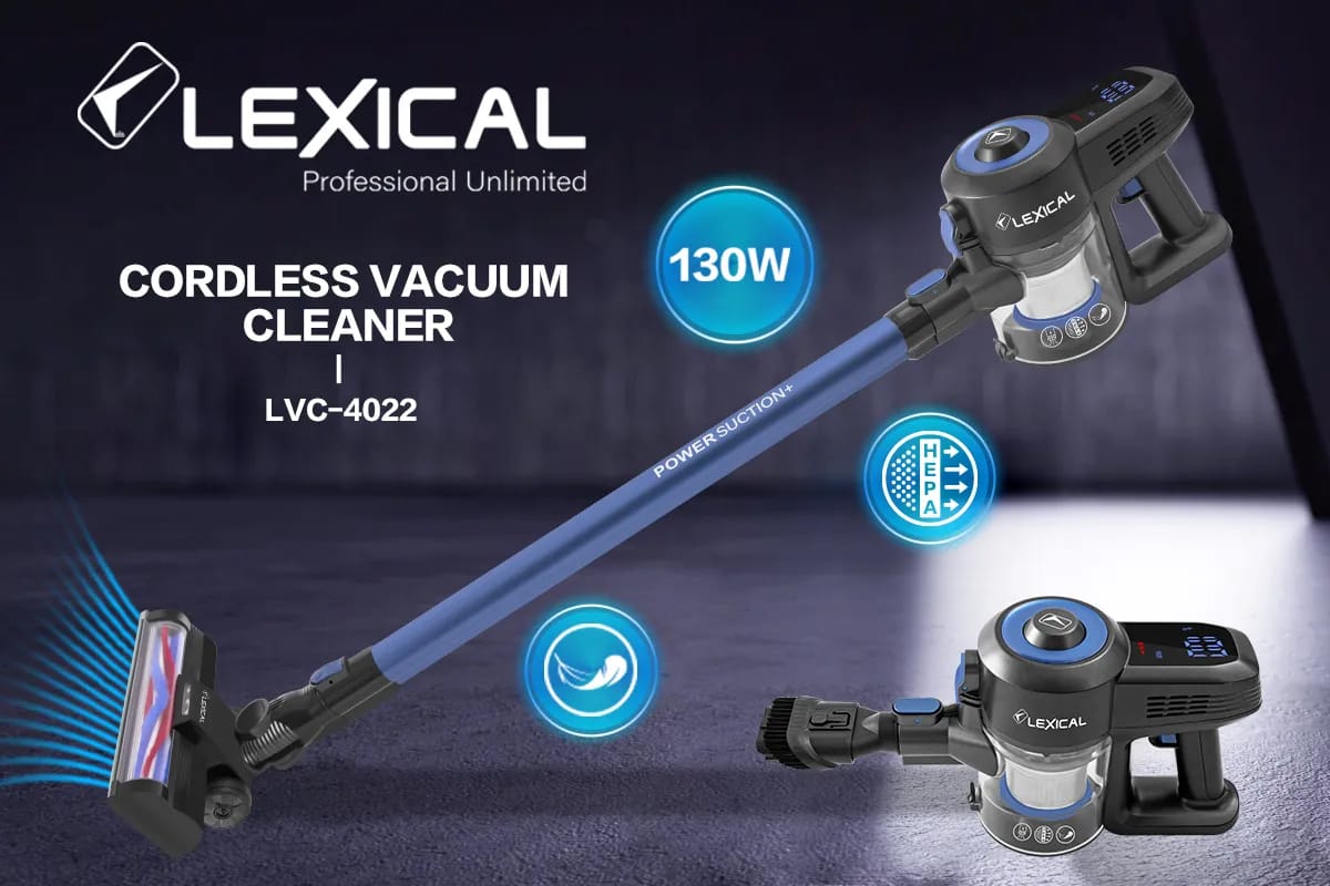 مكنسة كهربائية لاسلكية من ليكسيكال LVC-4022 – 130 واط