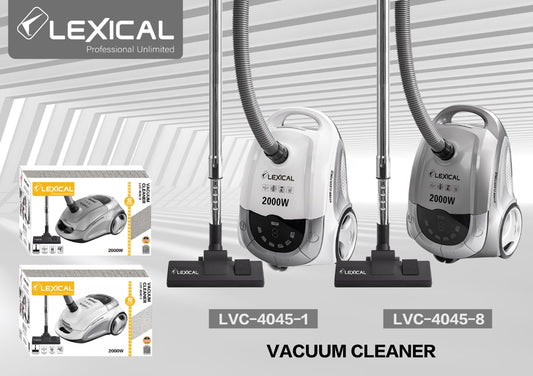 Lexical Vacuum Cleaner – 2000W (Models: LVC-4045-1 / LVC-4045-8)