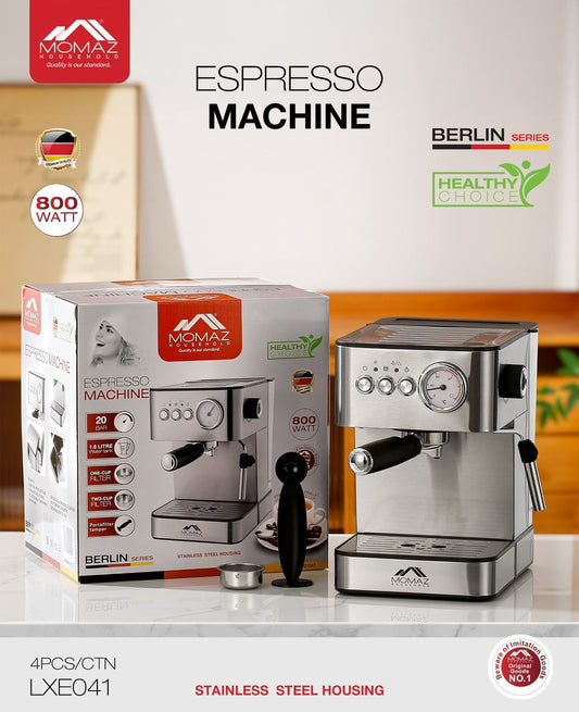 Momaz Espresso Machine LXE041 – Berlin Series – 800W