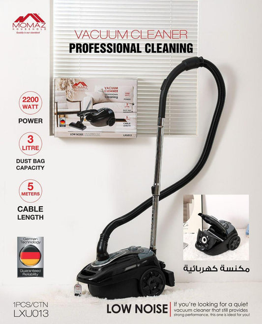 MOMAZ 2200W VACUUM CLEANER – PROFESSIONAL CLEANING | LOW NOISE DESIGN