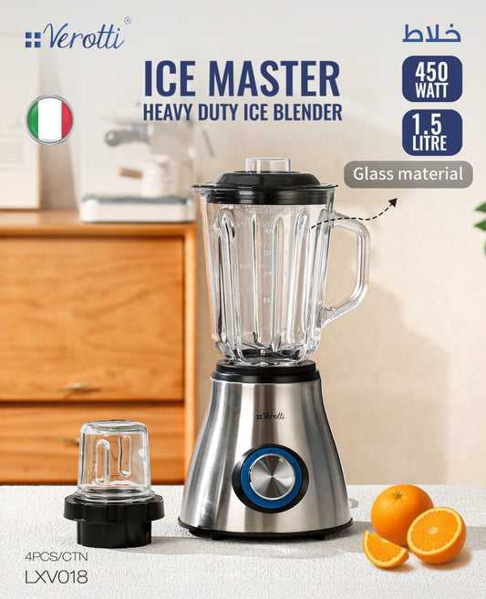 Ice Master – Heavy Duty Ice Blender | 450W | 1.5L|Momaz