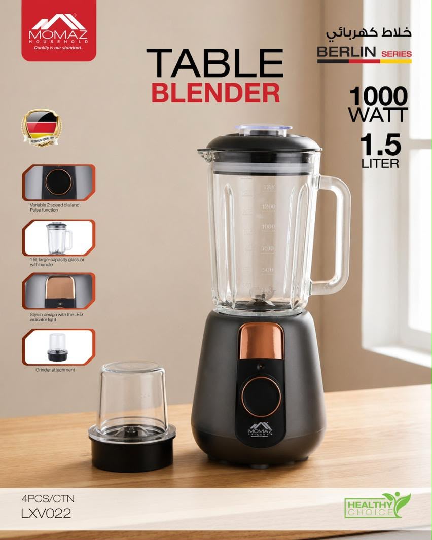 MOMAZ Berlin Series Table Blender – 1000W | 1.5L