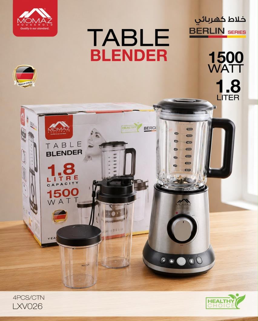 MOMAZ Berlin Series Table Blender – 1500W | 1.8L
