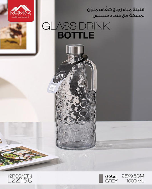 Momaz Glass Drink Bottle 1000ml