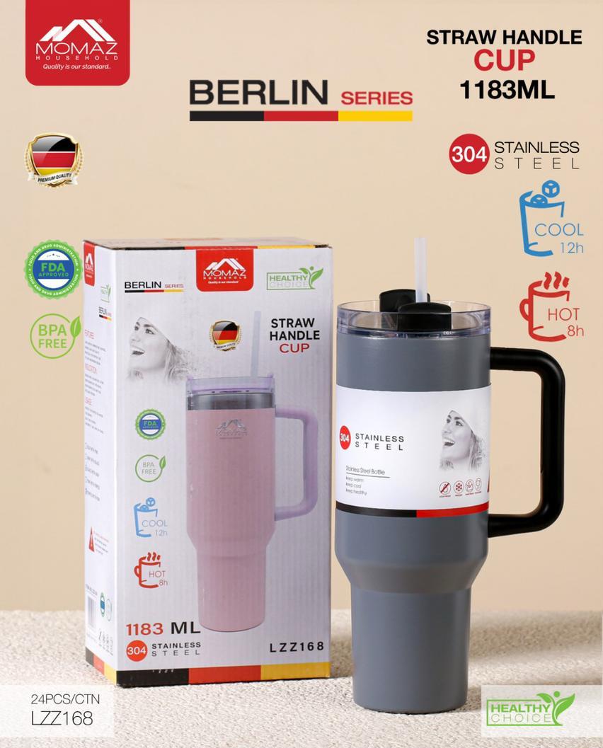 MOMAZ Berlin Series Straw Handle Cup – 1183ML