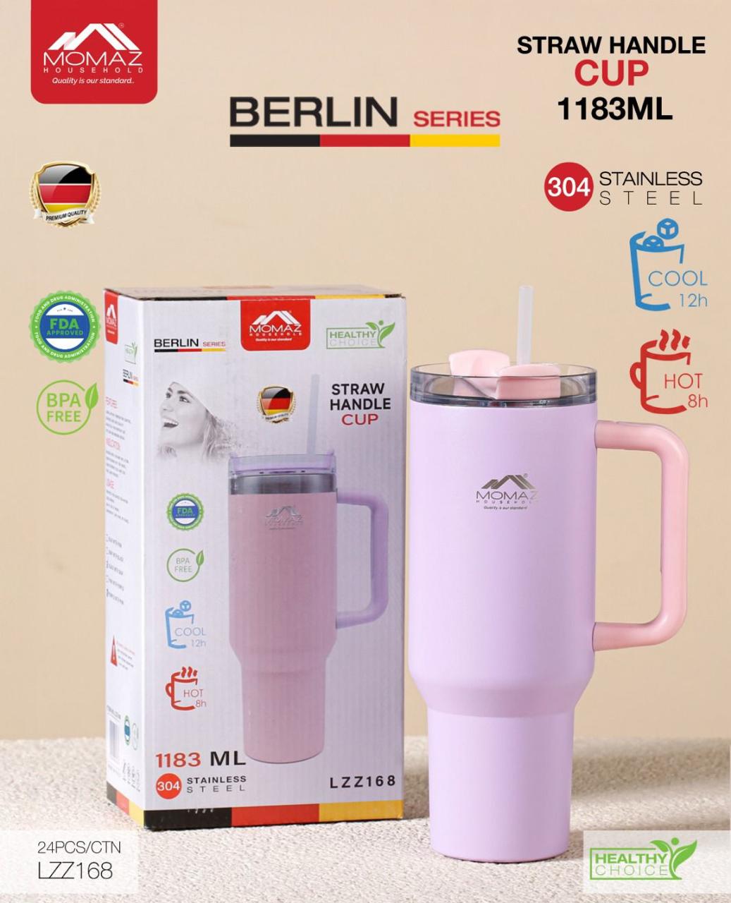 MOMAZ Berlin Series Straw Handle Cup – 1183ML