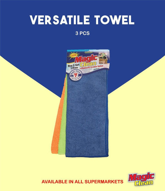 Magic Clean Versatile Towels – Microfiber Cleaning Cloth (3 PCS Set)