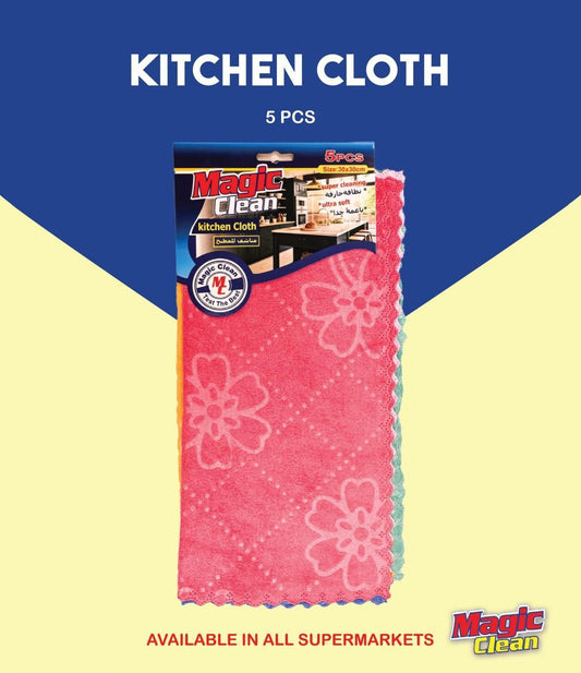 Magic Clean Kitchen Cloth – 5 PCS Microfiber Set