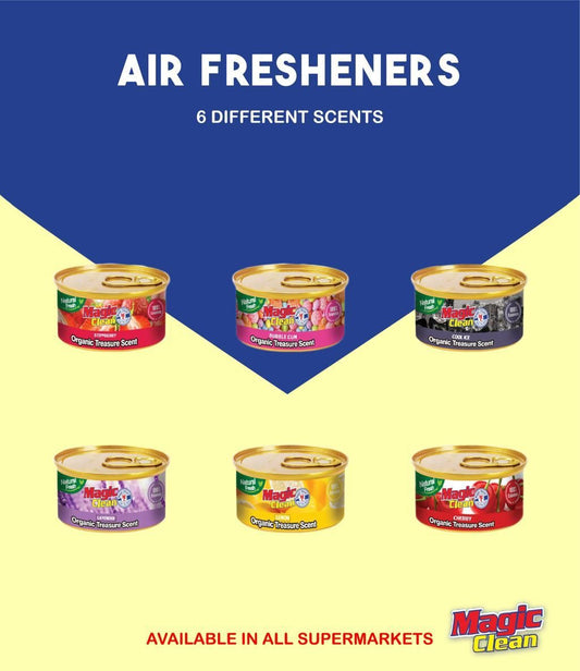 Magic Clean Organic Treasure Air Fresheners – 6 Scents