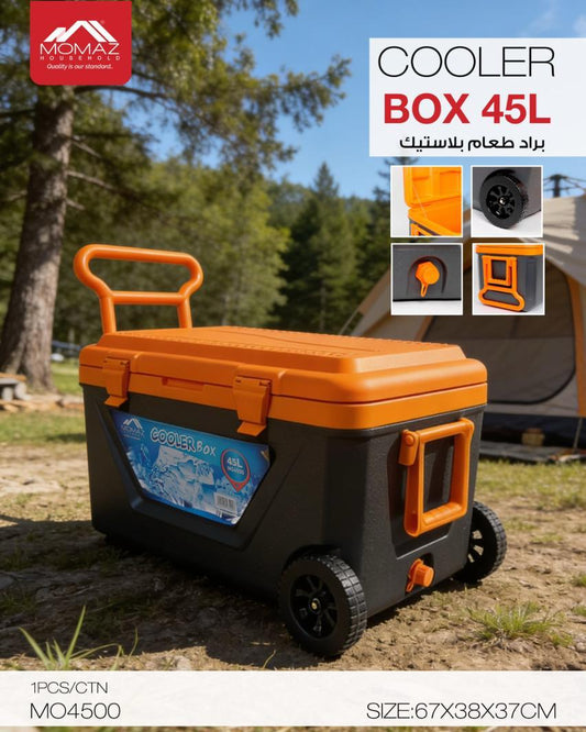 Momaz Cooler Box 45L with Wheels – Portable Outdoor Ice Box | MO4500