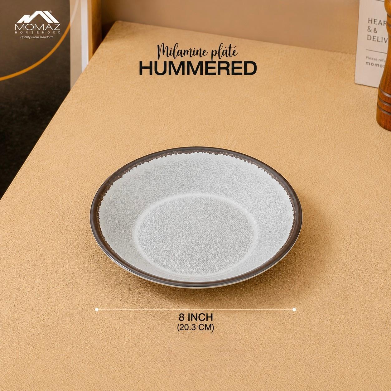 Momaz Hammered Melamine Bowl – Grey