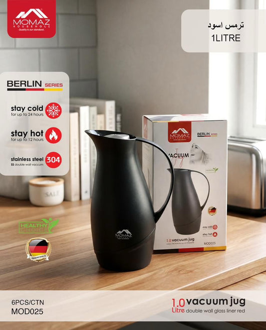 Momaz Berlin Series Vacuum Jug – 1.0L Black