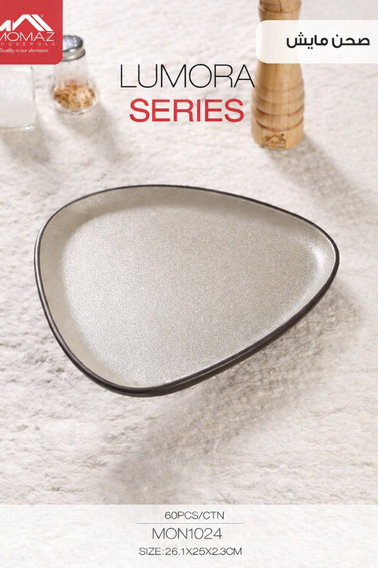 Momaz Lumora Melamine Square Plate – Modern Flat Design