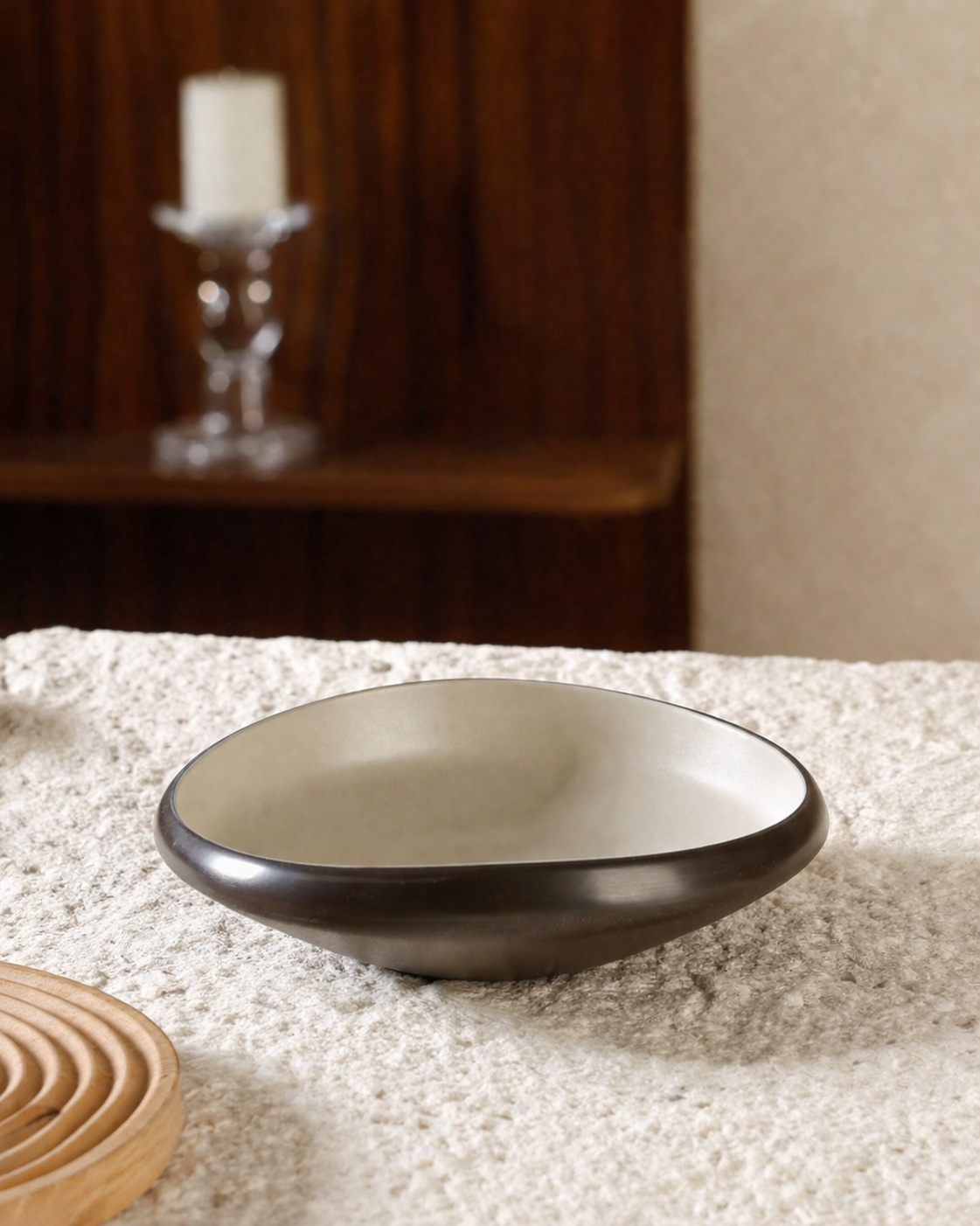 Momaz Lumora Melamine Deep Round Bowl – Modern Design (Small Size)