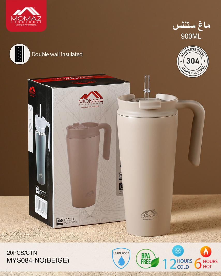 MOMAZ Stainless Steel Mug – 900ML (Model: MYS084)