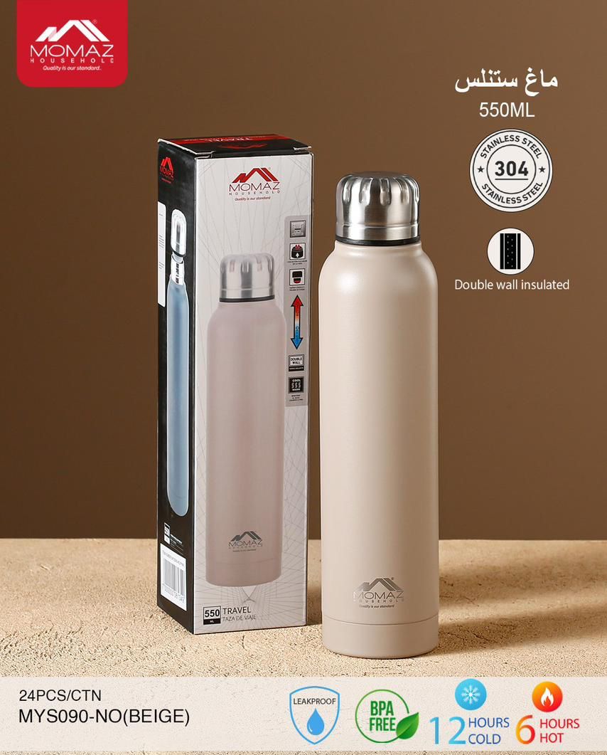 MOMAZ Stainless Steel Thermal Bottle – 550ML (Model: MYS090)