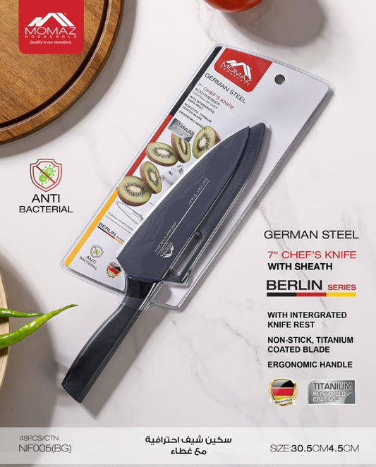 Momaz Berlin Series 7" Chef’s Knife with Sheath