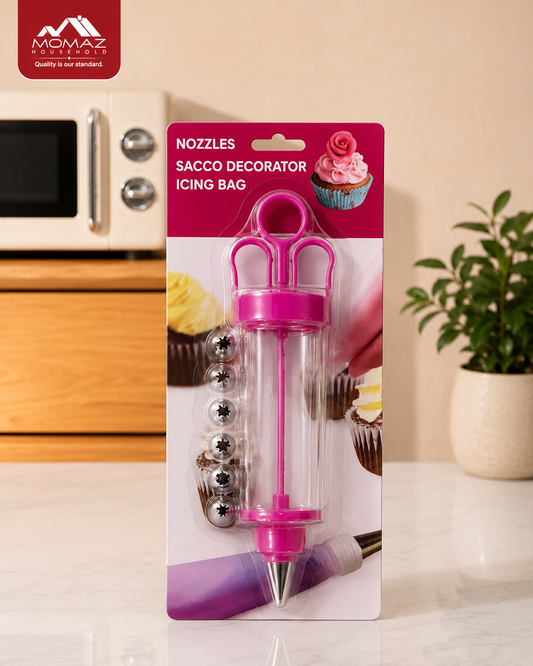 Momaz Cake Decorating Icing Syringe Set