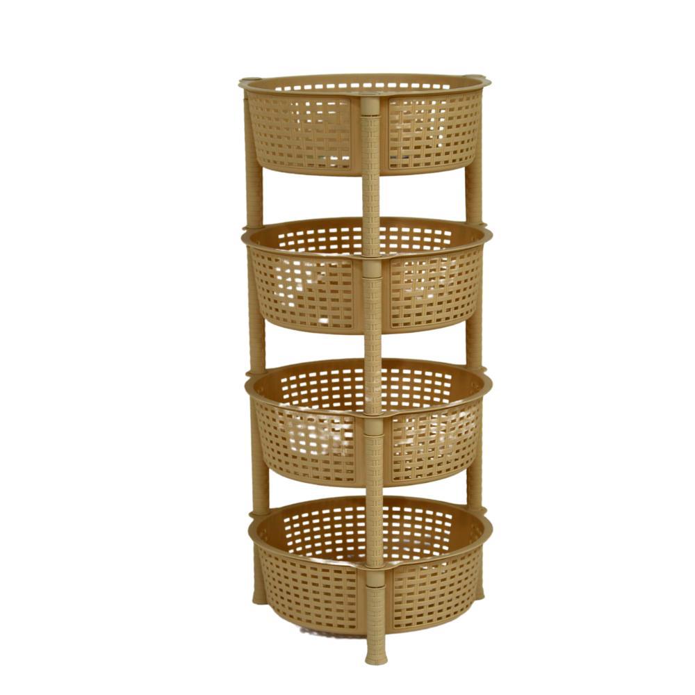 3M Plast Multi Color 4-Tier Storage Organizer