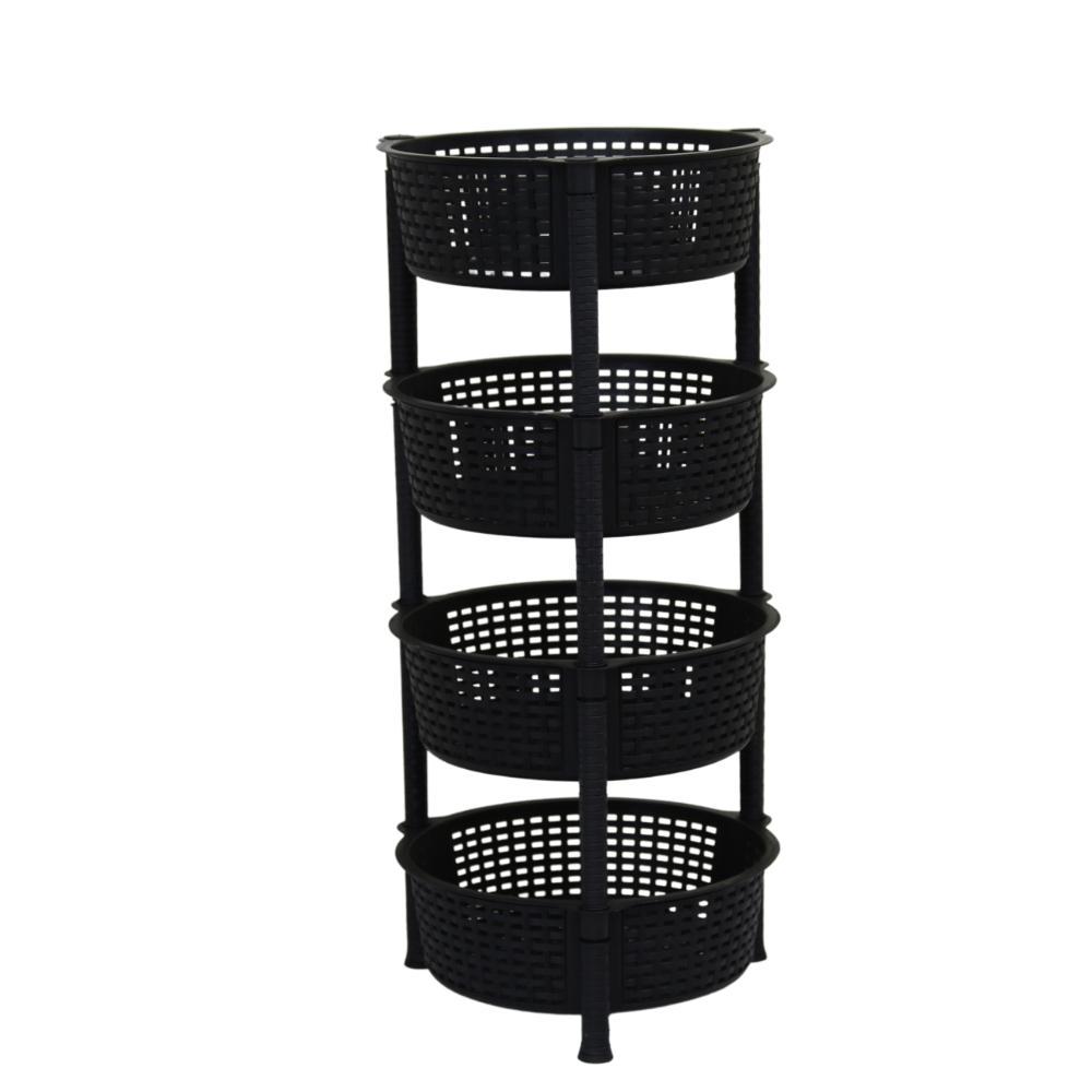 3M Plast Multi Color 4-Tier Storage Organizer