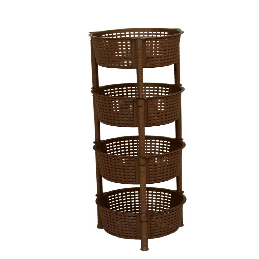 3M Plast Multi Color 4-Tier Storage Organizer