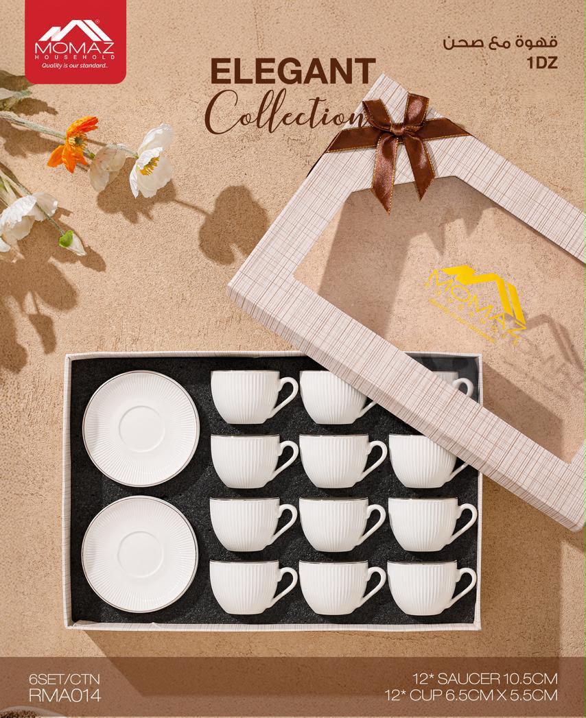 Momaz Elegant Collection Coffee Cup & Saucer Set
