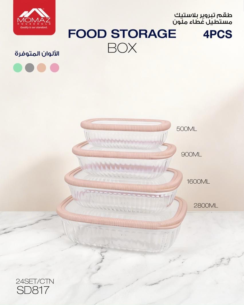 Momaz Food Storage Box Set – 4PCS (SD817)