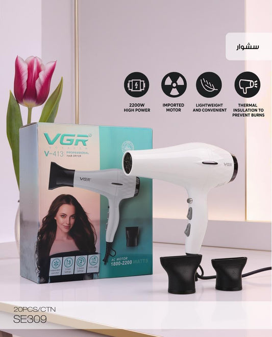 VGR Professional Hair Dryer – 2200W&nbsp;