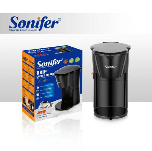 Sonifer Mini Drip Coffee Maker – 230ML (SF-3593)