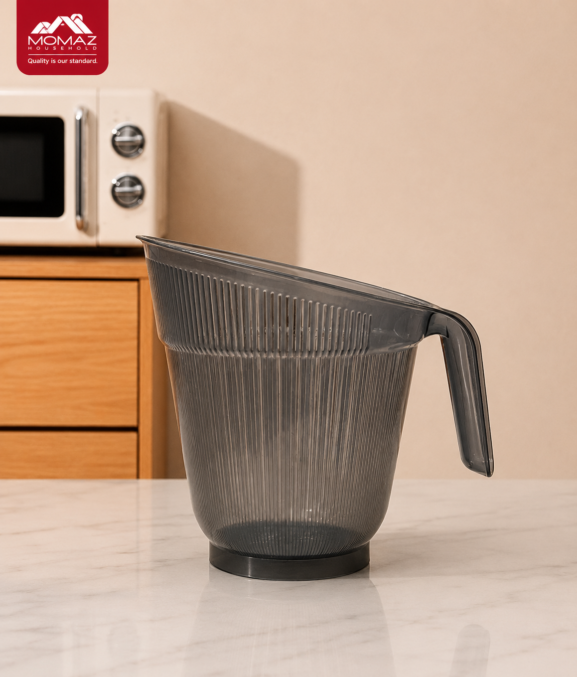 Momaz Smoke Grey Water Jug Pitcher with Strainer