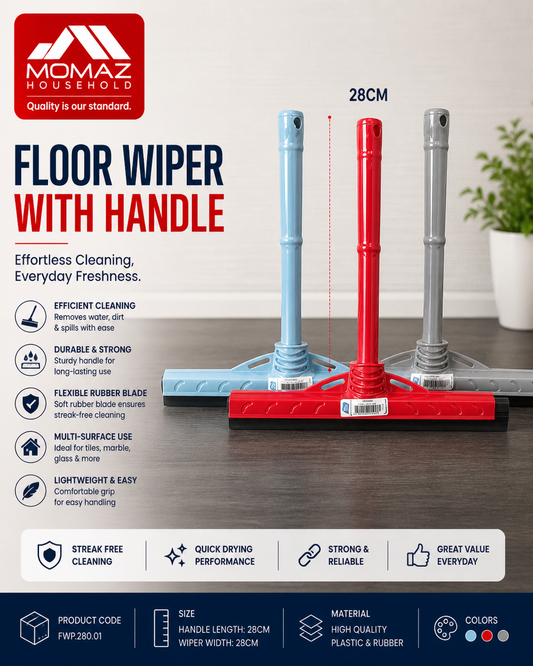 MOMAZ Floor Wiper with Handle – 28 CM (FWP.280.01)