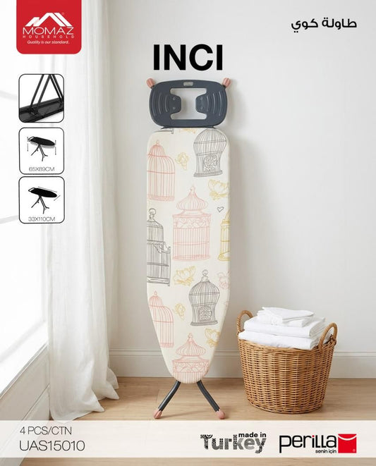 Momaz INCI Ironing Board – Elegant Bird Design (Foldable &amp; Adjustable
